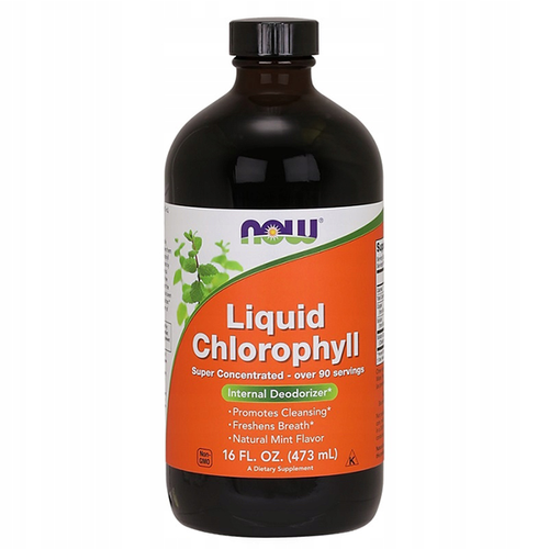 NOW FOODS Chlorophyll - Chlorofil w płynie 473 ml