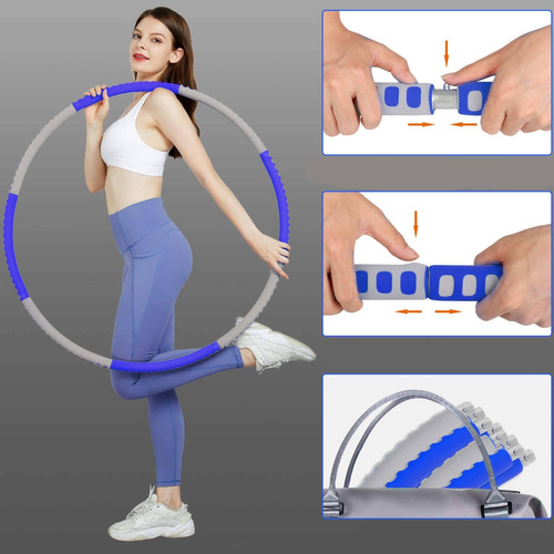 TvvaaFog HUP-20C Hula Hoop składane kolor niebiesko-szary