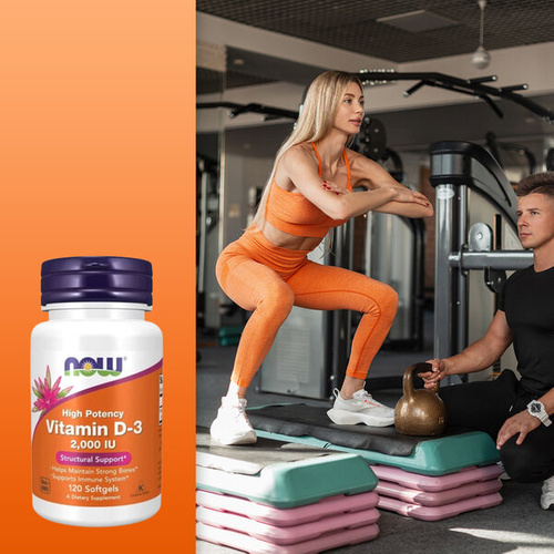 NOW FOODS Witamina D3 2000IU 120 kaps