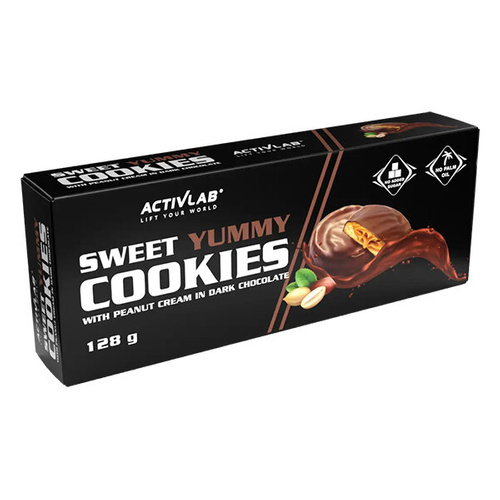 Ciastka Bez Cukru ACTIVLAB Sweet Yummy Cookies 128 g