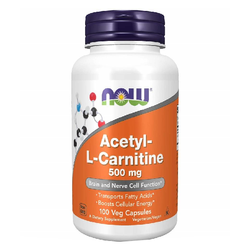 NOW FOODS Acetyl L-Karnityna HCI 500mg 100 kaps