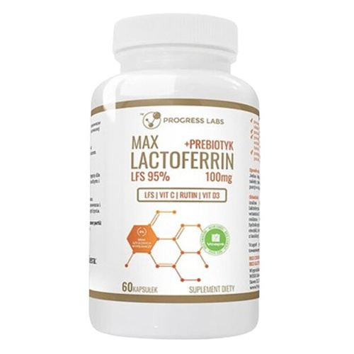 PROGRESS LABS Laktoferyna MAX 100mg + Prebiotyk 60 kaps