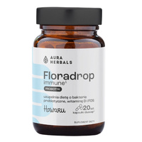 AURA HERBALS Colladrop Forte - Kolagen Morski 10 000mg 500 ml + AURA HERBALS Floradrop Immune Probiotyk 20 kaps