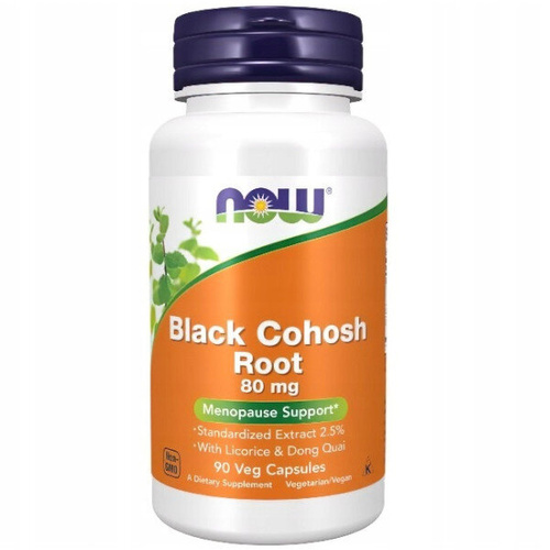 NOW FOODS Black Cohosh 80mg 90 kaps