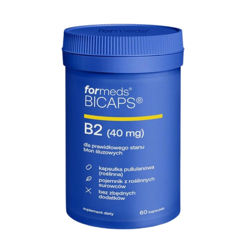 FORMEDS BICAPS Witamina B2 Ryboflawina 40mg 60 kaps