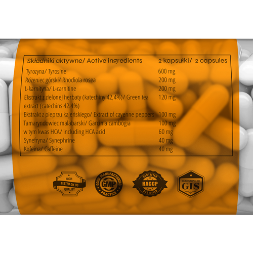 nowmax® Burn Cutting Thermo 60 kaps (spalacz)+ 4F FUEL L-Carnitine 60 kaps (L-karnityna)