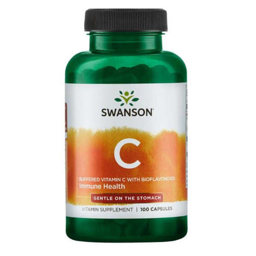 Swanson Witamina C Buforowana + Bioflawonoidy 500 mg 100 kaps