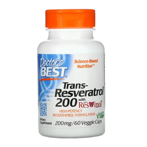 DOCTOR'S BEST Trans-Resveratrol 200mg 60 vkaps