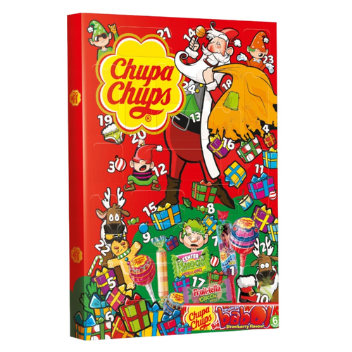 2 x CHUPA CHUPS Kalendarz Adwentowy (Cukierki, Gumy, Lizaki) 210g 24 szt