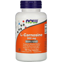 NOW FOODS L-Karnozyna 500mg 100 vkaps