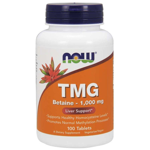 NOW FOODS TMG Trimetyloglicyna 1000mg 100 tabl