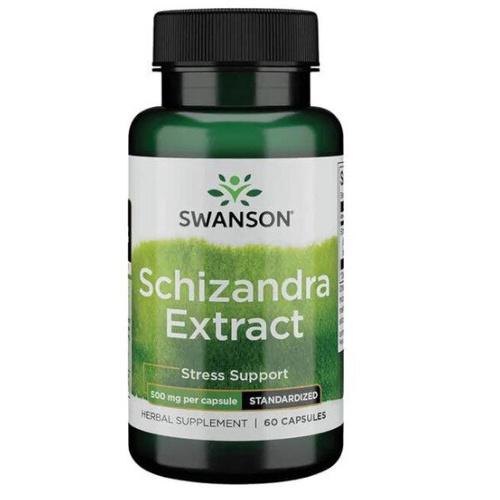 SWANSON Schizandra Extract - Ekstrakt z Cytryńca Chińskiego 500mg 60 kaps