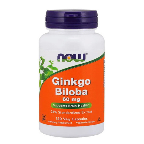 NOW FOODS Ginkgo Biloba 60mg 120 vkaps