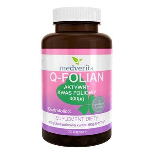 MEDVERITA Q-Folian Quatrefolic 400mcg 120 kaps