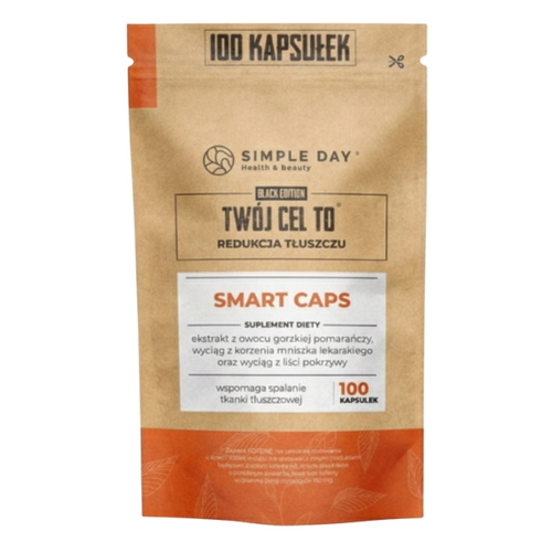 TWÓJ CEL TO Smart Caps Black Edition Odchudzanie Metabolizm 100 kaps