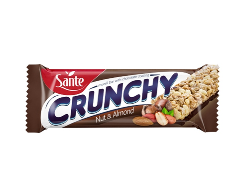 SANTE Baton crunchy w polewie czekoladowej 40 g