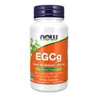 NOW FOODS EGCg Green Tea Extract - Zielona Herbata Ekstrakt 400mg 90 vkaps