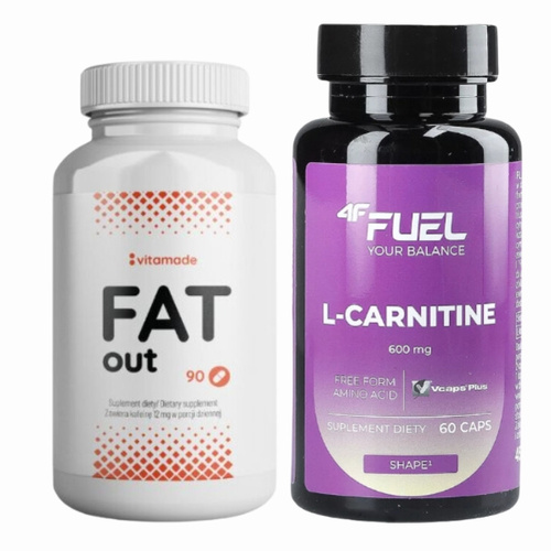  VITAMADE Fat Out 90 kaps (Spalacz) + 4F FUEL L-Carnitine 60 kaps (L-karnityna)