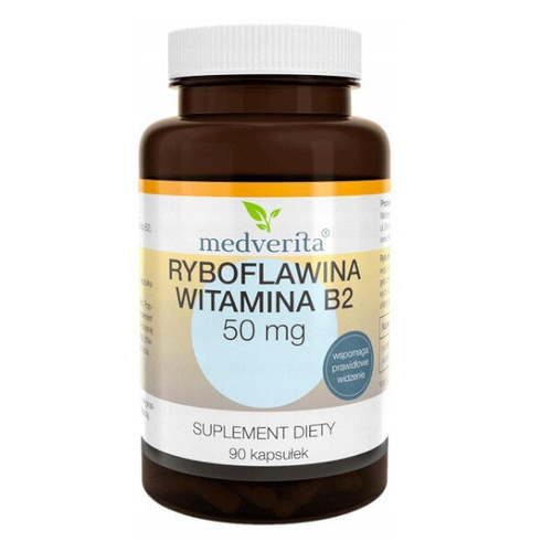 MEDVERITA Ryboflawina Witamina B2 50mg 90 kaps