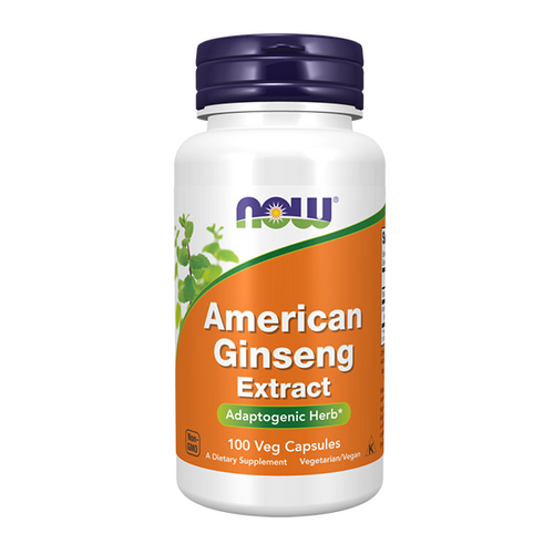 NOW FOODS American Ginseng - Żeń-szeń Amerykański 500mg 100 vkaps