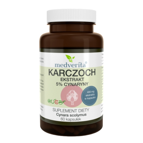 MEDVERITA Karczoch Ekstrakt 5% z Cynaryny 60 kaps