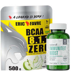 NATURALL Immuniteit Boost 60 kaps + ERIC FAVRE BCAA 8:1:1 Zero 500 g