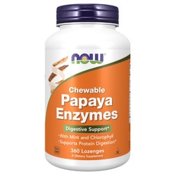 NOW FOODS Papaya Enzymes 360 kaps