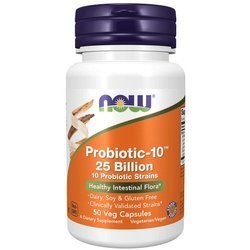 NOW FOODS Probiotic-10 25 miliardów CFU 50 vkaps