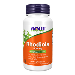 NOW FOODS Rhodiola Rosea - Różeniec Górski 500mg 60 vkaps