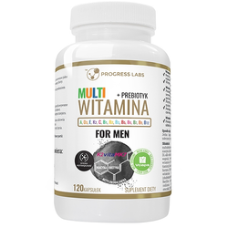 PROGRESS LABS Multiwitamina Complex Dla Mężczyzn + Prebiotyk 120 kaps