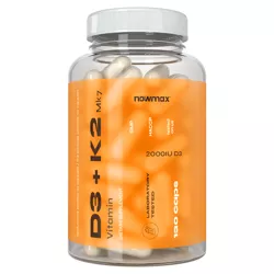 nowmax® Vitamin K2 MK-7 100mcg + D3 2000IU 50mcg 120 kaps