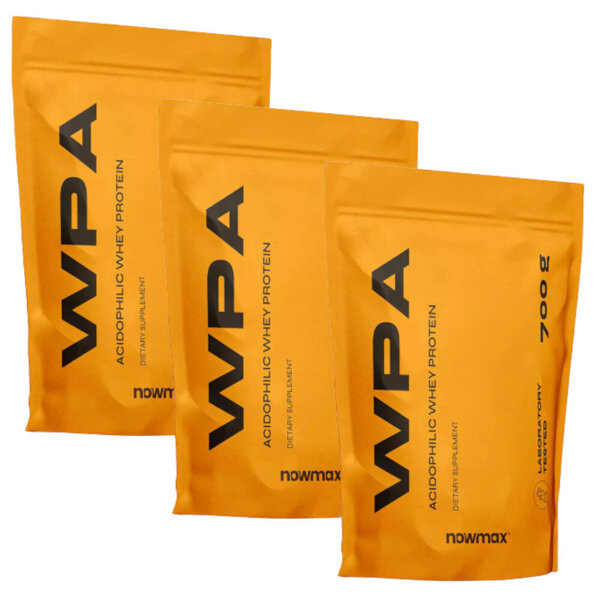 3x nowmax® WPA 700g (białko acidofilne serwatkowe)
