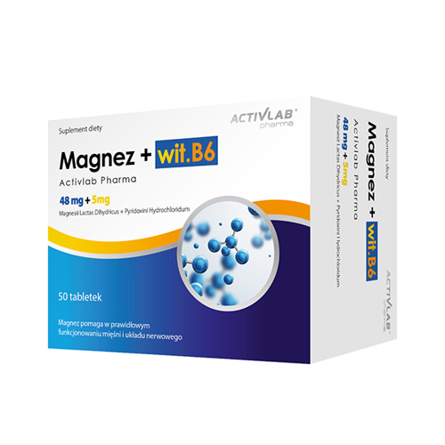 ACTIVLAB Magnez + wit  B6 50 kaps