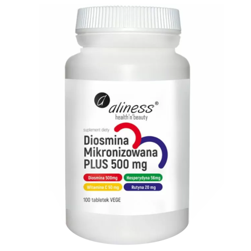 ALINESS Diosmina Mikronizowana Plus 500 mg 100 tabs