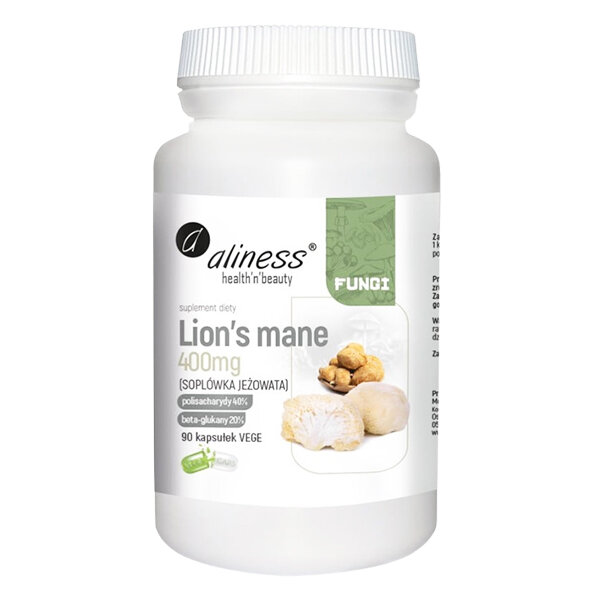 ALINESS Lion's Mane - Soplówka Jeżowata 400 mg 90 kaps