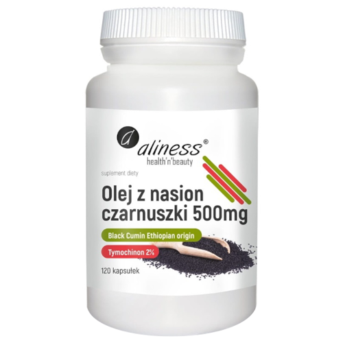 ALINESS Olej z Nasion Czarnuszki 500 mg 120 kaps