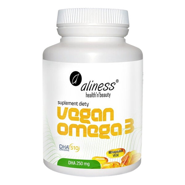 ALINESS Vegan Omega 3 DHA 250 mg 60 kaps