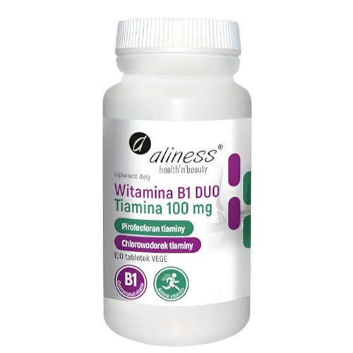 ALINESS Witamina B1 (Tiamina) DUO 100mg 100 vkaps