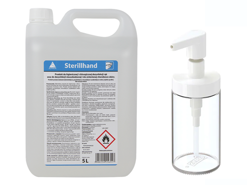 ALPINUS Sterillhand 5l Płyn do dezynfekcji + Ikea dozownik