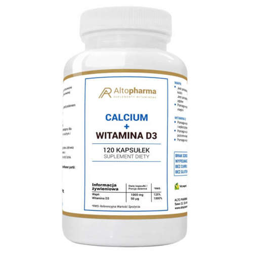 ALTO PHARMA Wapń Calcium + Witamina D3 120 kaps