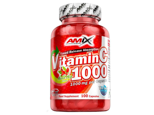 AMIX Vitamin C 1000mg + Rose Hip 100 kaps