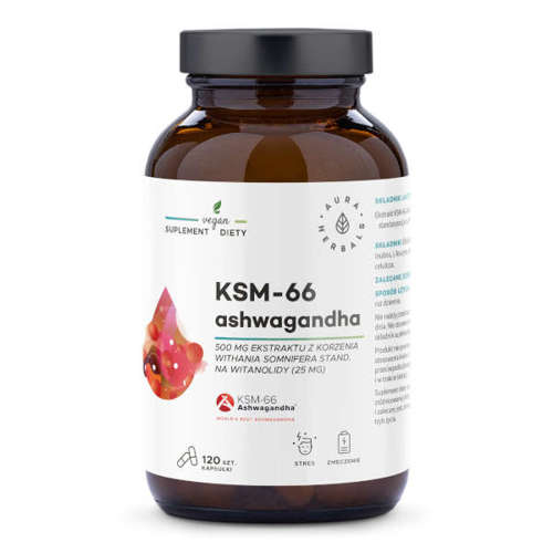 AURA HERBALS Ashwagandha KSM-66 500 mg 120 kaps