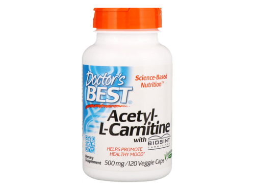 DOCTOR'S BEST Acetyl L-Carnitine 500mg 120 Veggie kaps