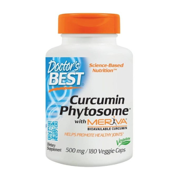 DOCTOR'S BEST Curcumin Phytosome with Meriva 500mg 180 kaps