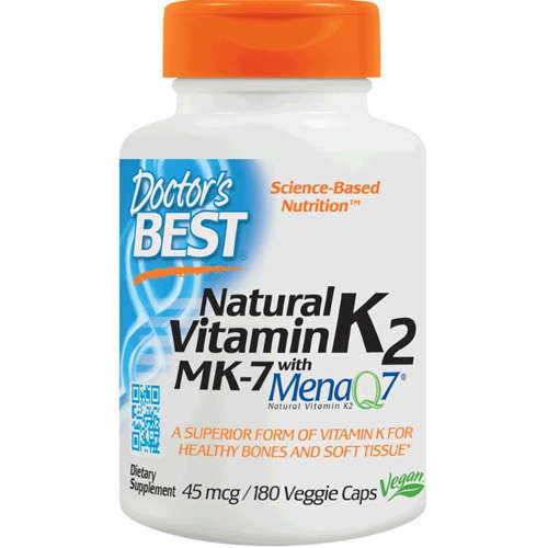 DOCTOR'S BEST Natural Vitamin K2 Mk7 180 kaps