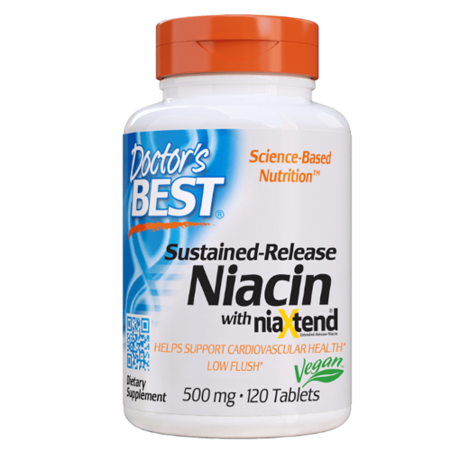 DOCTOR'S BEST Niacin 500 mg 120 tabl