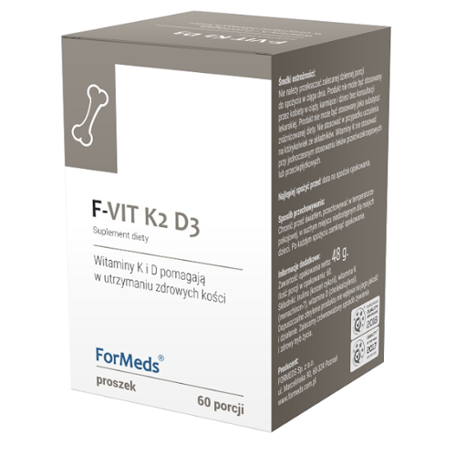 FORMEDS F-VIT K2 D3 Witamina K2 MK-7 100mcg + D3 2000IU 50mcg 48g/60 porcji