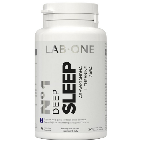 LAB ONE Deep Sleep 75 kaps (stres, sen, samopoczucie)