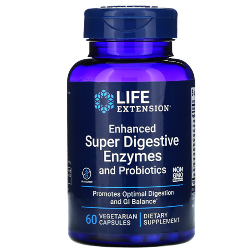 LIFE EXTENSION Super Digestive Enzymes With Probiotics 60 kaps