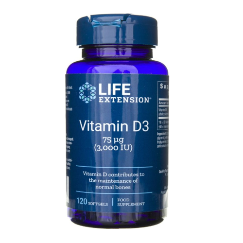 LIFE EXTENSION Vitamin D3 (3000 IU) 120 kaps